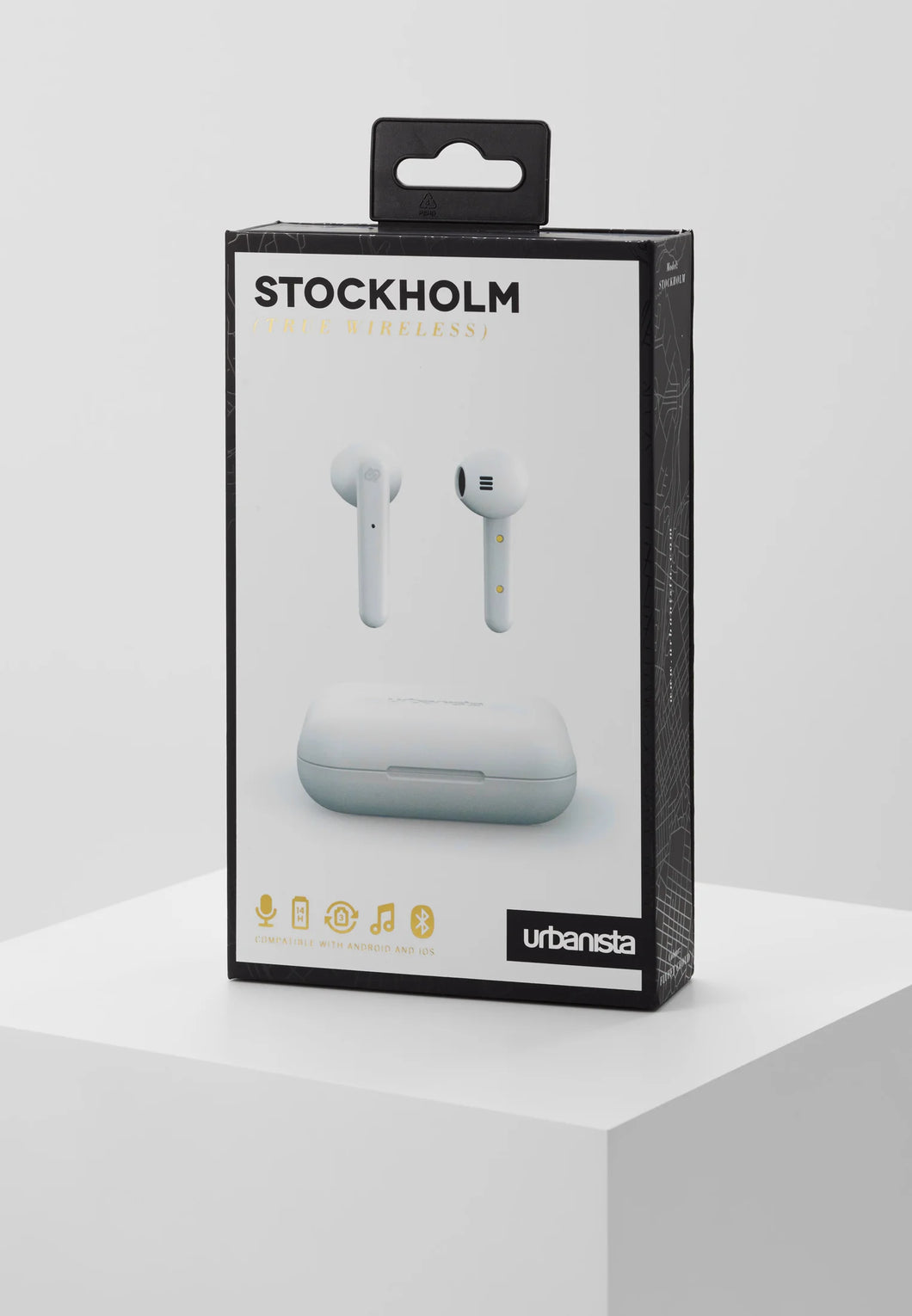 (Renovado Grado A) Audífono Bluetooth Urbanista Stochkolm Blanco